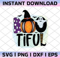 Bootiful Halloween PNG Design ,High Quality, Halloween Sublimation Digital Design File PNG Download