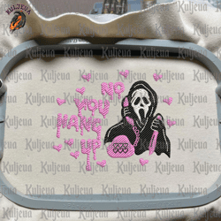No Your Hang Up Embroidery Design, Happy Halloween Embroidery File, Scream Ghost Embroidery File, Creepy Spooky Machine Embroidery Design, Instant Dowload