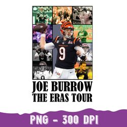 Joe Burrow The Eras Tour Png, Vintage Joe Burrow Png, America Football Png, Joe Burrow Png, Football Fan Gifts