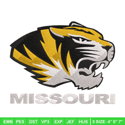 Missouri Tigers embroidery, Missouri Tigers embroidery, Football embroidery, Sport embroidery, NCAA embroidery. (44)