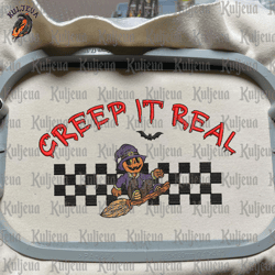 Creep It Real Embroidery, Halloween Embroidery Designs, Spooky Retro Embroidery, Retro Halloween, Instant Download