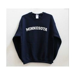 Minnesota Sweatshirt Minnesota Sweater Cute Minnesota Shirt Minnesota Crew Neck Minnesota Gift Minnesota Sweatshirts Min