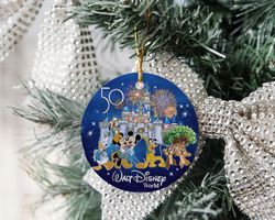 Disney 50th Ornament, Mickey and Friend Christmas Ornament, 50th Anniversary Ornament