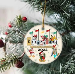 Personalized Disneyland Christmas 2022 Ornament, Mickey and Friend Christmas Ornament, Disneyworld Ornament