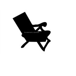 Beach Chair Clip Art, Beach Chair Svg Cutting Image, Beach Chair Silhouette Svg, Beach Chair Cutting Image