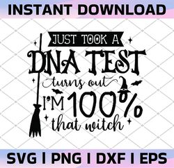 Just Took A DNA Test SVG, Halloween Vector, Mom Halloween, Dxf Eps Png, Silhouette, Cricut, Cameo, Digital, Sarcastic Sv