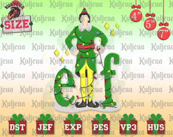 Christmas Embroidery Designs, Elf The Movies Embroidery, Elf Embroidery Designs, Christmas Movies Character Embroidery