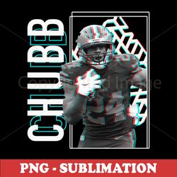 Nick Chubb - Football Sublimation Design - Instant Download - Celebrate Your Fandom with this Inspiring PNG File