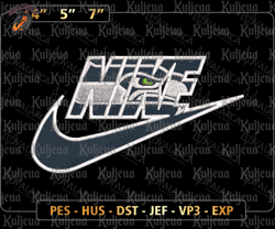 NIKE NFL Seattle Seahawks Logo Embroidery Design, NIKE NFL Logo Sport Embroidery Machine Design, Famous Football Team Embroidery Design, Football Brand Embroidery, Pes, Dst, Jef, Files