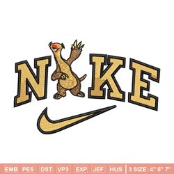 Sid x nike embroidery design, Ice age embroidery, Embroidery file, Embroidery shirt, Nike design, Digital download