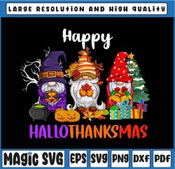 Happy Hallothanksmas Gnomes Png, thanksgiving Thanksgiving Christmas Png, Gnomes Png, thanksgiving Png, Christmas Png, T
