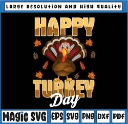 Happy Turkey Day Png, Thanksgiving Day Png, PNG File, Sublimation Design for Digital Download and Printable, Christmas