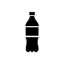 drink bottle svg, plastic soda bottle svg, pop bottle svg, water bottle svg png dxf clipart image