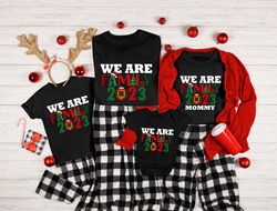 We Are Family 2023 Shirt, We Are Family 2023 Christmas Party Shirt, Christmas Group Family Shirts, Custom We Are Family