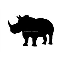Rhinoceros Silhouette Clipart Rhino Svg Cut File Rhinoceros Vector Image Rhino Svg Rhinoceros Cutting File Scrapbooking