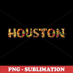 Houston City Fruit - Vibrant Sublimation Design - Instant PNG Digital Download
