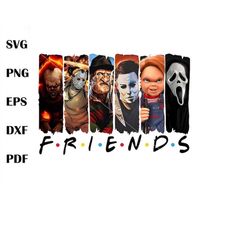 Halloween Friends Horror PNG Silhouette File