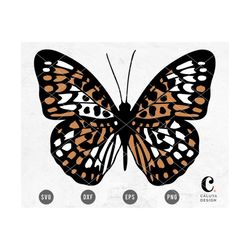 Butterfly SVG | Botanical SVG | Butterfly Clipart | Butterfly Silhouette | Butterfly Cut File for Cricut | Layered Butte