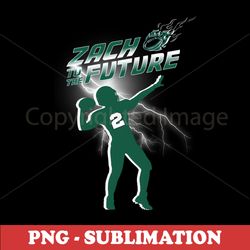 NY Jets Football Player Sublimation PNG - Inspire Your Game with This Zach Wilson Future Design
