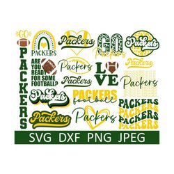 Football SVG Bundle, Football SVG, Football PNG, Digital Download, Cut File, Clipart, Sublimation (16 individual svg/png