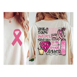 Breast Cancer Png, Cancer Awareness Png, Pink Ribbon Png, Breast Cancer Shirt Png, Cancer Png, Fight Cancer png, Sublima