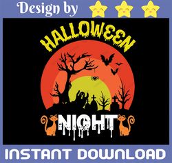 Halloween Night Svg, Halloween shirt design svg, Spooky svg, Spooky Vibes svg, Digital download, Instant Download, Cricu