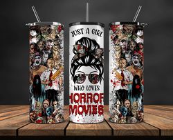 Halloween 20oz Tumbler Wrap ,Horror films Tumbler Wrap PNG, Halloween Tumbler Sublimation PNG.Halloween Gifts 88