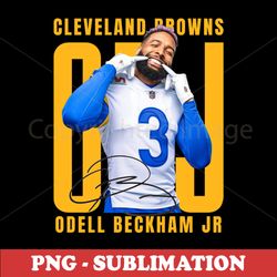 odell beckham jr sublimation png - aesthetic football art download