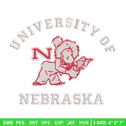 Nebraska Cornhuskers embroidery, Nebraska Cornhuskers embroidery, Football embroidery design, NCAA embroidery. (19)