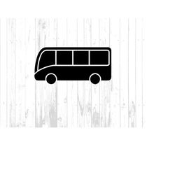Travel Bus Clipart Image Digital, Bus Silhouette Vector image, Travel vector icon or logo for mobile, web, or crafting.