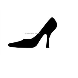 Ladies Shoe Svg, Womens footwear Cutting File, Shoe Silhouette, Shoe Instant Download, Png Clipart Image Dxf, Shoe Clipa