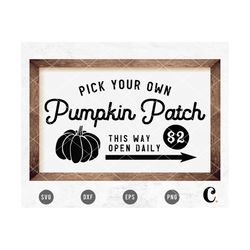 Pumpkin Patch SVG | Vintage Fall SVG | Thanksgiving SVG | Fall Sign svg | Autumn Sign svg | Vintage Pumpkin svg | Cricut
