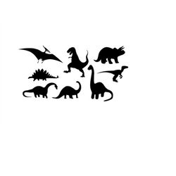 Dinosaur Svg, Dinosaur Svg Clipart, Dinosaur Silhouette Cut File, Dinosaur Vector, Trex Svg, Dinosaur Svg Bundle Dinosau