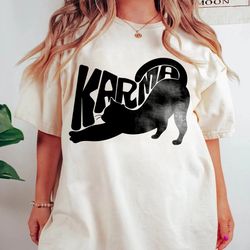 Karma Tshirt, Karma is a cat Merch Shirt, Midnights Album Shirt, Swiftie Gift For Her, The Eras Tour Shirt