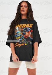 Sergio Perez Shirt Driver Racing Championship Formula Racing Tshirt Mexican Vintage 90s Design Graphic Tee Sweatshirt Ho