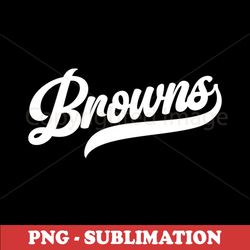 Cleveland Browns Retro PNG Digital Download File - Showcase your love with this nostalgic sublimation design