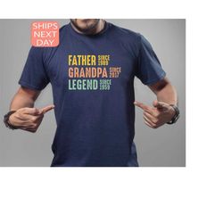 personalized grandpa shirt, fathers day shirt, father grandpa legend shirt, grandpa custom tee, grandpa fathers day gift