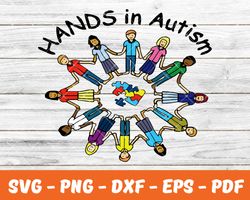 Hand in hand autism,Autism Svg