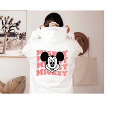 Mickey Mouse Hoodie, Mickey Sweater, Mickey Sweatshirt, Disney Hoodie, Retro Mickey Hoodie, Mickey Disney Hoodie, Mickey