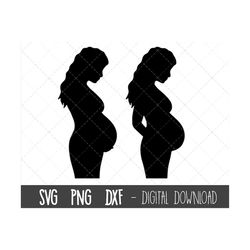 Pregnant woman SVG, pregnancy svg, pregnancy clipart, pregnant woman clip art, mom to be svg, pregnant motherhood cricut
