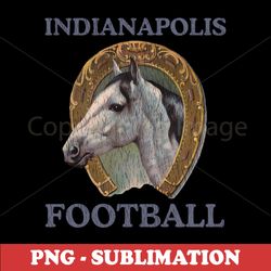 Indianapolis Football - Retro Sublimation Download - Revive the Spirit of the Gridiron with this Vintage Truck Stop Souv