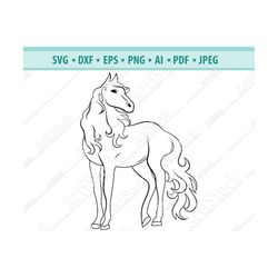 HORSE SVG, MUSTANG svg, horse head svg, horse silhouette, horse cut file, horse clipart, svg files for cricut, horse lov
