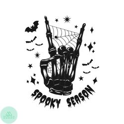 Vintage Spooky Season Skeleton Hand SVG Download