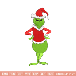 The Grinch embroidery design, Chrismas embroidery, Embroidery file, Embroidery shirt, Emb design, Digital download