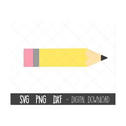 Pencil SVG, pencil clipart, school svg, teacher svg, pencil png, pencil cut file, pencils svg, dxf, pencil cricut silhou