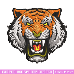 Tiger face embroidery design, Tiger embroidery, Embroidery file, Embroidery shirt, Emb design, Digital download