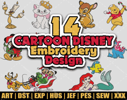 Cartoon Machine Embroidery Designs, Embroidery Designs, Embroidery Designs Bundle, Embroidery Machine Design