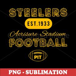 Pittsburgh Football - Vintage PNG Download - Perfect for Sublimation