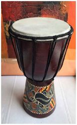 Djembe Drum Indonesia 30 cm/ Percussion Musical Instrument Handmade