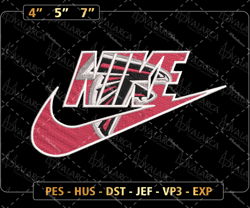 NIKE NFL Atlanta Falcon Logo Embroidery Design, NIKE NFL Logo Sport Embroidery Machine Design, Famous Football Team Embroidery Design, Football Brand Embroidery, Pes, Dst, Jef, Files